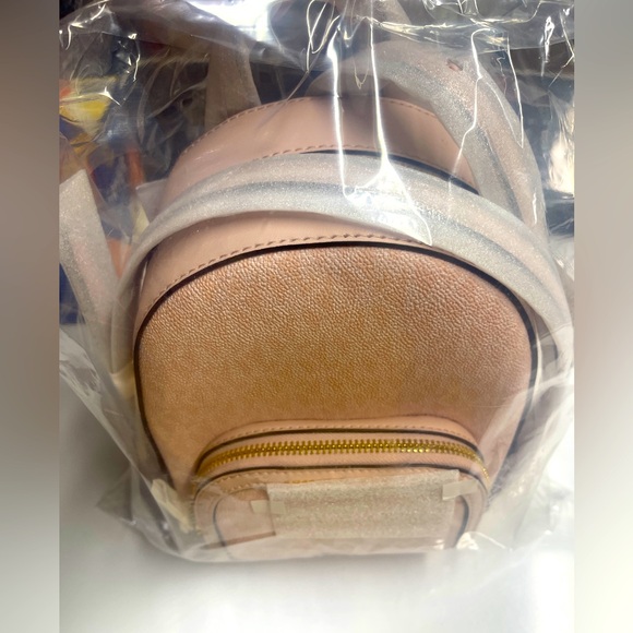 NWT Michael Kors Jaycee Mini Backpack Lt. Powder Blush XS Pink Logo 3" x 7" X 9" - Picture 5 of 6